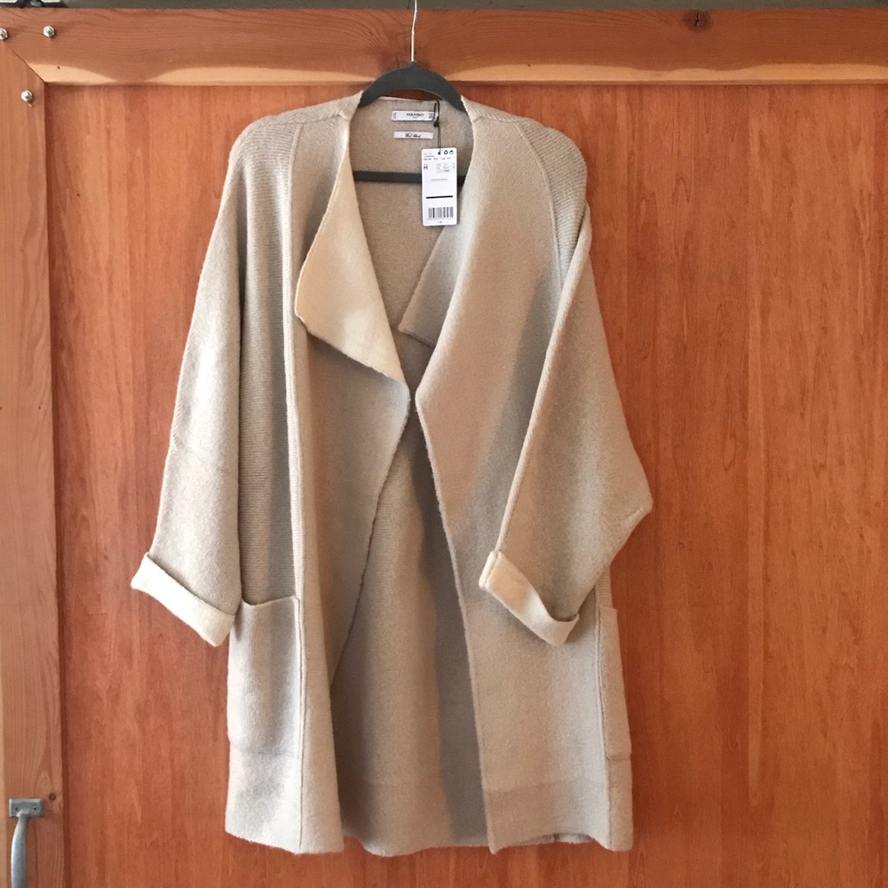 Mango Wool Blend Oversized Coat